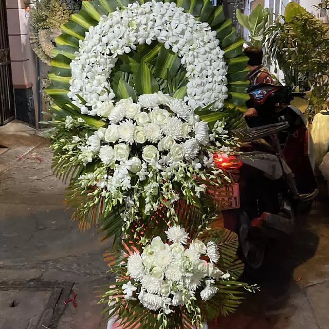Hình ảnh hoa giao hàng thực tế