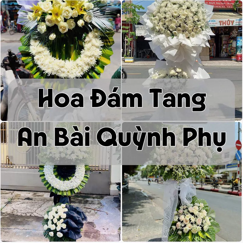 Đặt Hoa Đám Tang An Bài Quỳnh Phụ | Hoa Tang Lễ