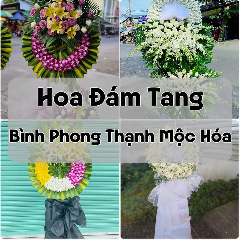 Đặt Hoa Đám Tang Bình Phong Thạnh Mộc Hóa | Giao Tận Nơi