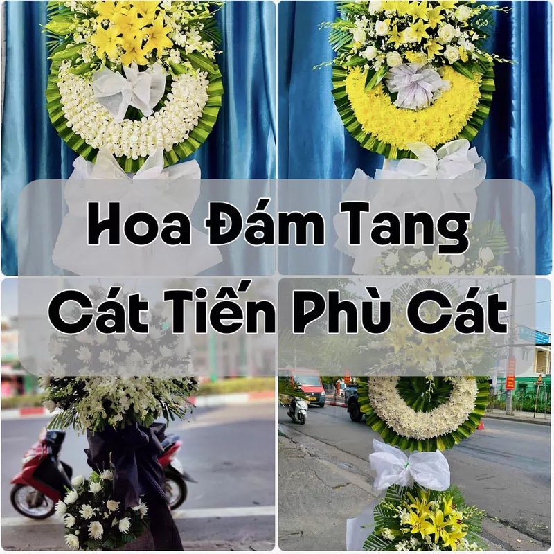 Đặt Hoa Đám Tang Cát Tiến Phù Cát | Giao Hoa Nhanh
