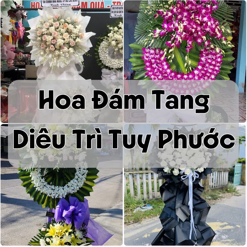 Đặt Hoa Đám Tang Diêu Trì Tuy Phước | Giao Hoa Nhanh