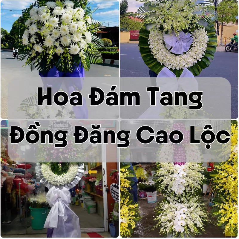 Đặt Hoa Đám Tang Đồng Đăng Cao Lộc | Hoa Chia Buồn