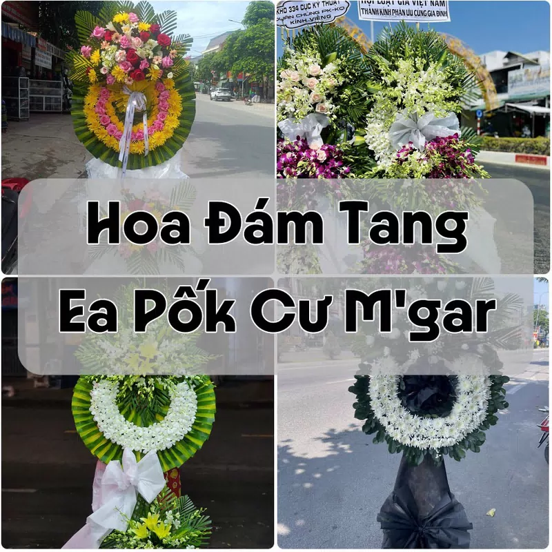 Đặt Hoa Đám Tang Ea Pốk Cư M'gar | Giao Tận Nơi