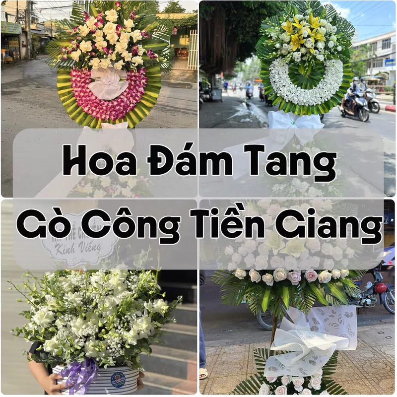 Đặt Hoa Đám Tang Gò Công Tiền Giang | Hoa Chia Buồn