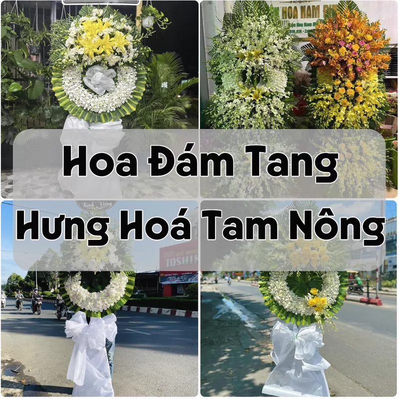 Đặt Hoa Đám Tang Hưng Hoá Tam Nông | Giao Hoa Nhanh