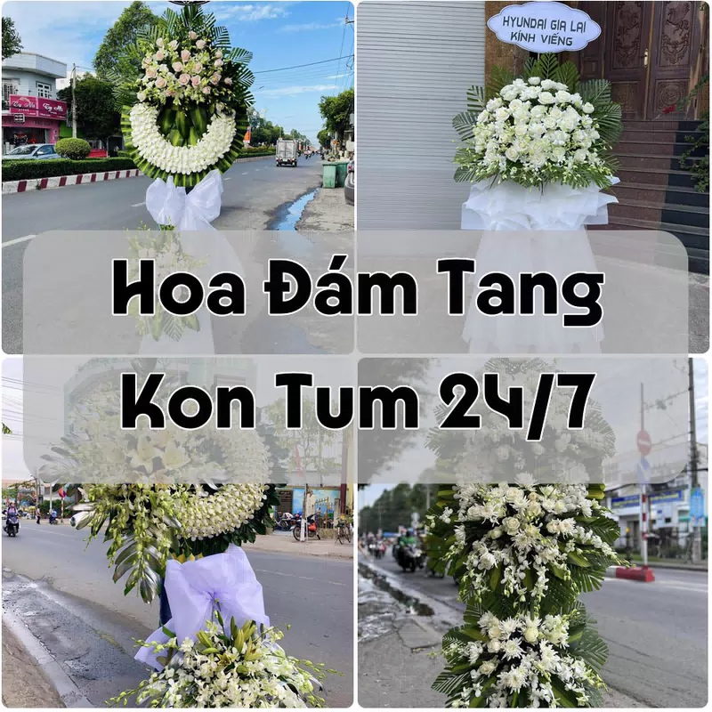 Đặt Hoa Đám Tang Kon Tum 24/7 | Giao Hoa Nhanh