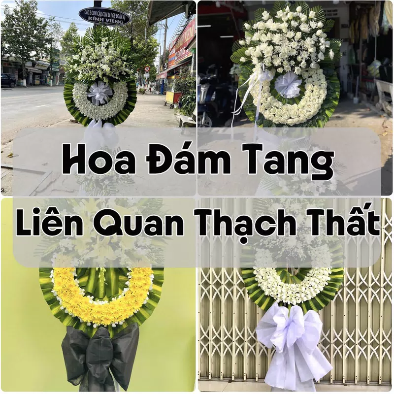 Đặt Hoa Đám Tang Liên Quan Thạch Thất | Giao Tận Nơi