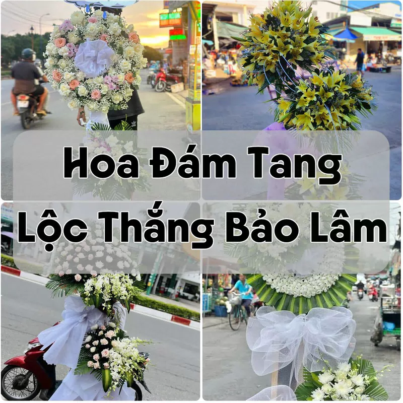 Đặt Hoa Đám Tang Lộc Thắng Bảo Lâm | Hoa Chia Buồn