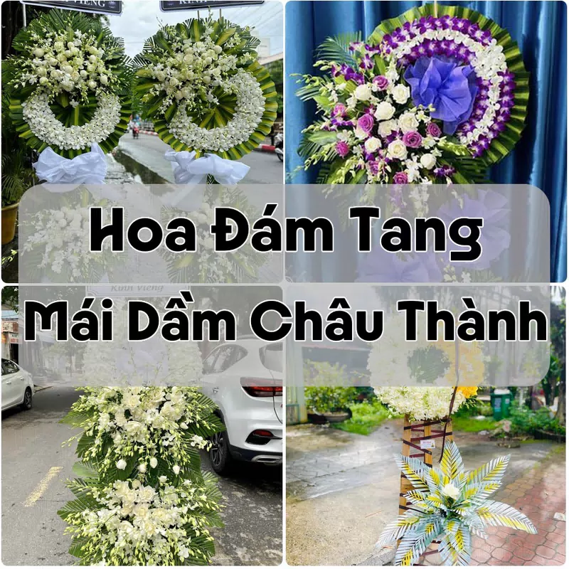 Đặt Hoa Đám Tang Mái Dầm Châu Thành | Giao Tận Nơi