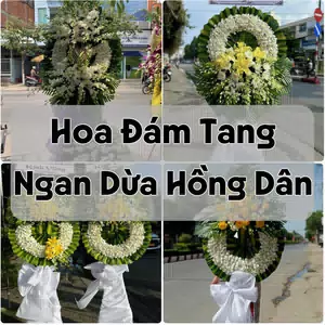 Đặt Hoa Đám Tang Ngan Dừa Hồng Dân | Đặt Hoa Nhanh