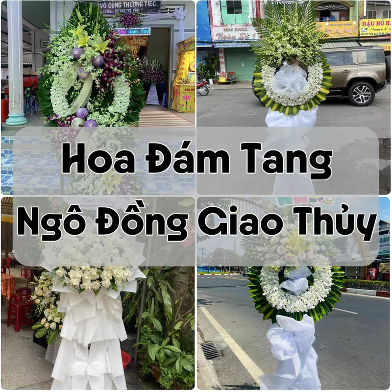 Đặt Hoa Đám Tang Ngô Đồng Giao Thủy | Giao Tận Nơi