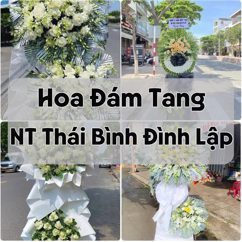 Đặt Hoa Đám Tang NT Thái Bình Đình Lập | Giao Tận Nơi