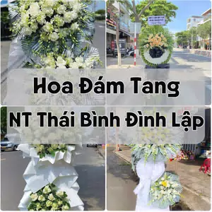 Đặt Hoa Đám Tang NT Thái Bình Đình Lập | Giao Tận Nơi