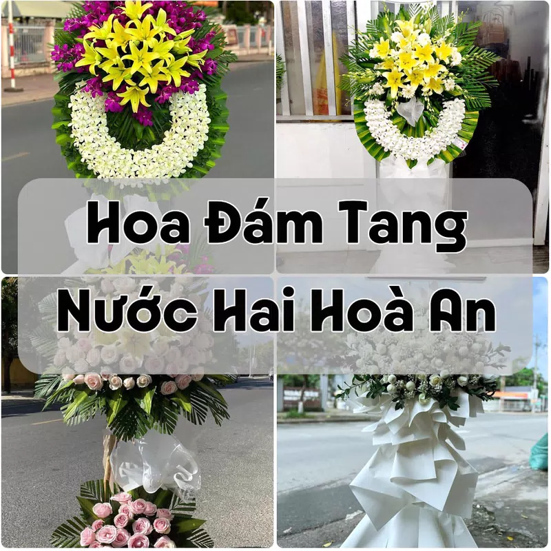 Đặt Hoa Đám Tang Nước Hai Hoà An | Hoa Chia Buồn