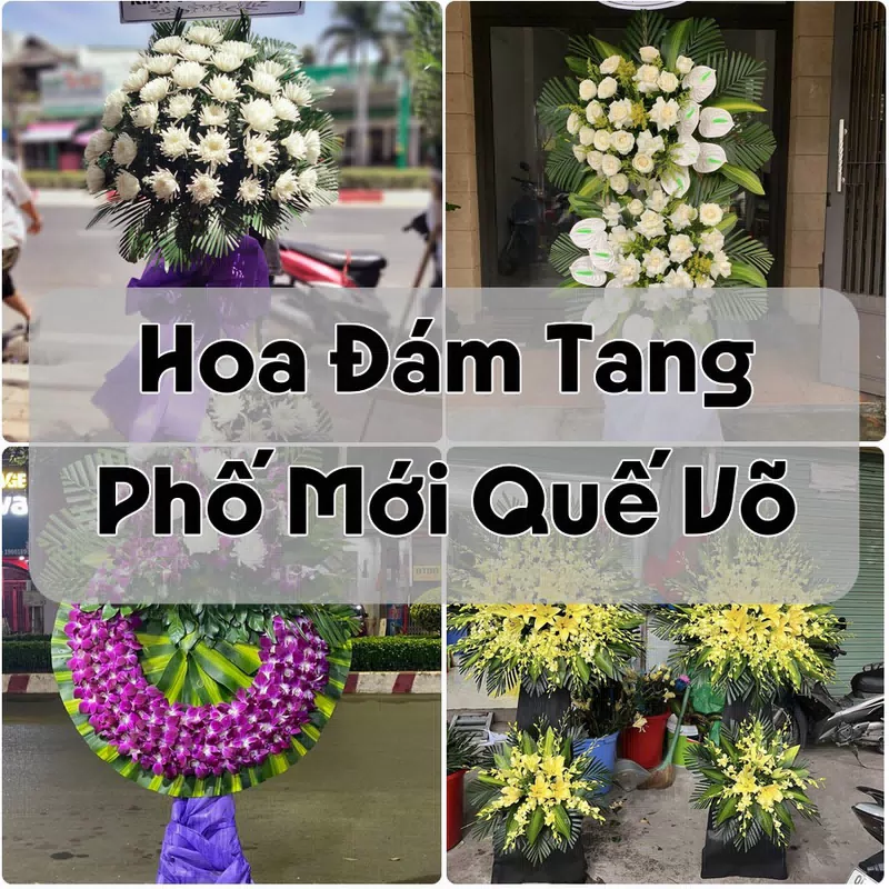 Đặt Hoa Đám Tang Phố Mới Quế Võ | Giao Hoa Nhanh