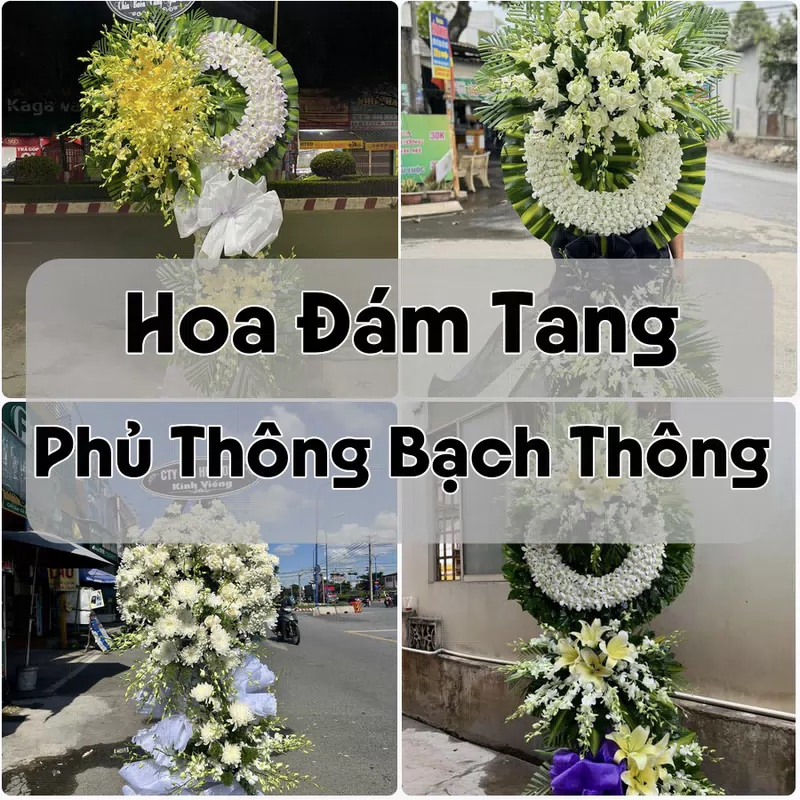 Đặt Hoa Đám Tang Phủ Thông Bạch Thông | Hoa Chia Buồn