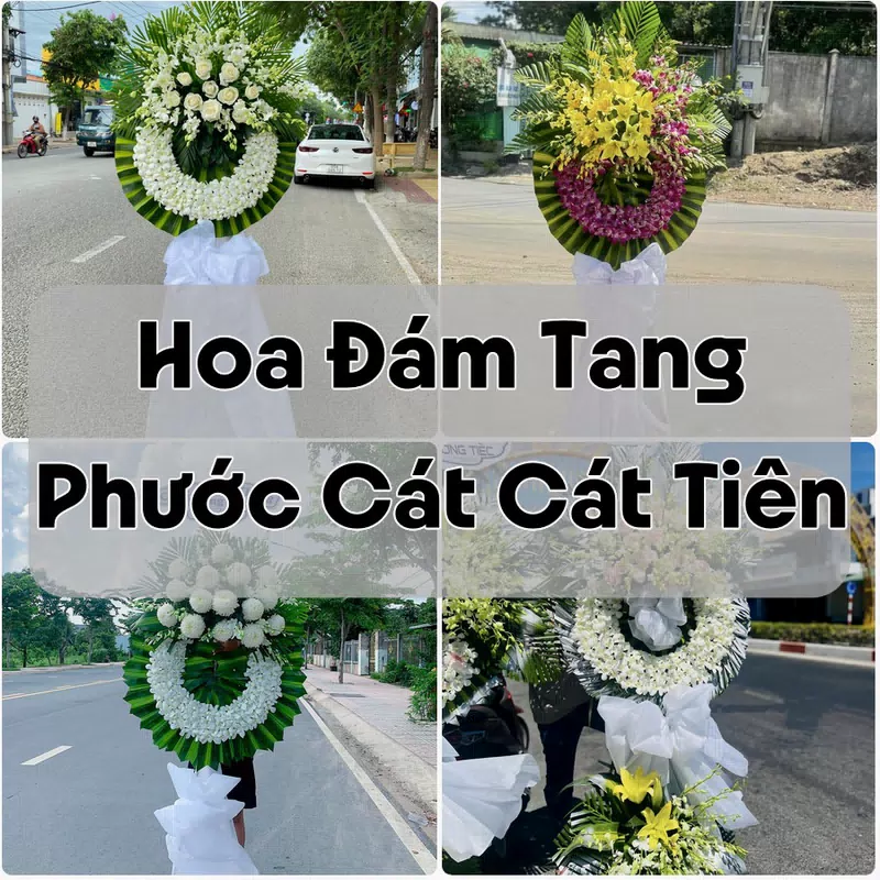 Đặt Hoa Đám Tang Phước Cát Cát Tiên | Hoa Tang Lễ