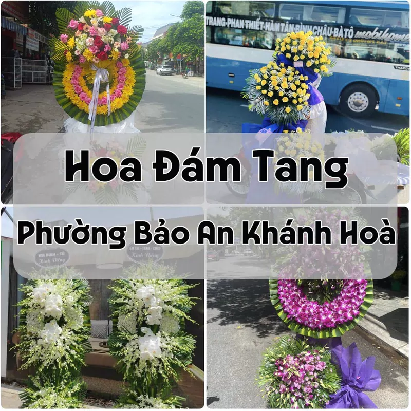Đặt Hoa Đám Tang Phường Bảo An Khánh Hoà | Giao Tận Nơi
