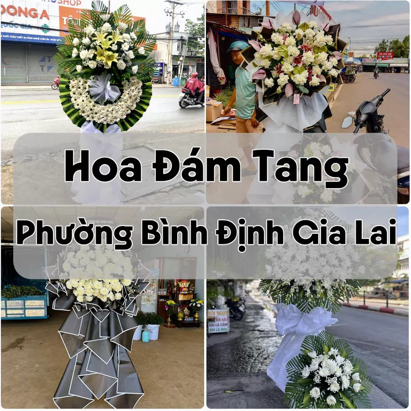 Đặt Hoa Đám Tang Phường Bình Định Gia Lai | Hoa Tang Lễ