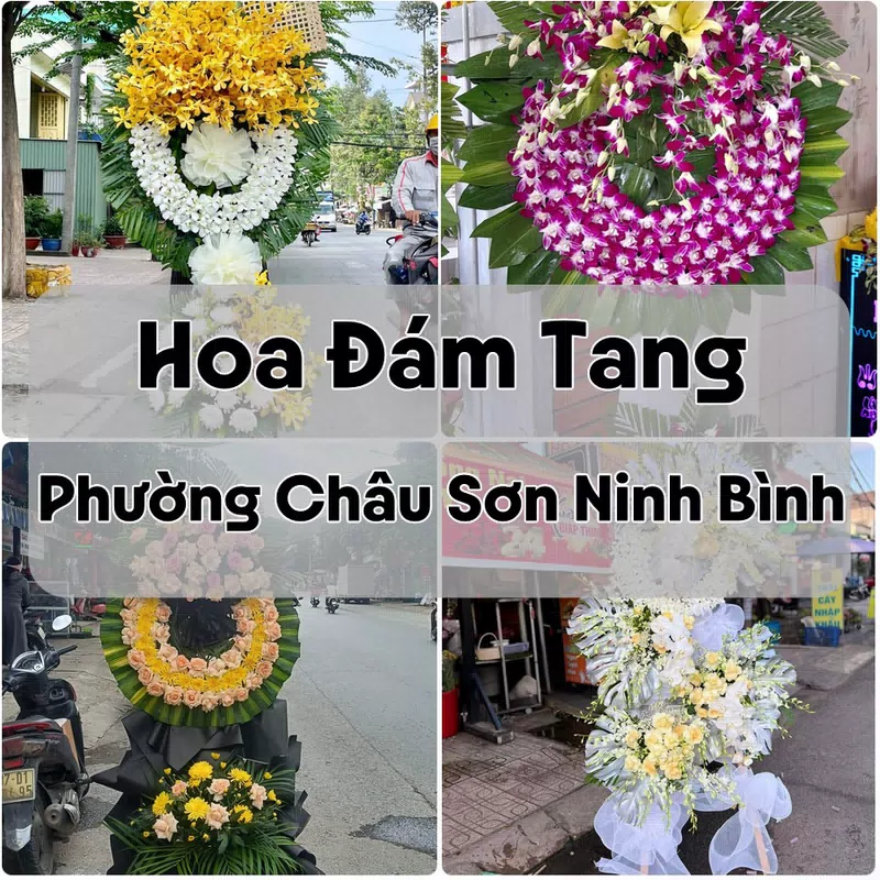 Đặt Hoa Đám Tang Phường Châu Sơn Ninh Bình | Hoa Tang Lễ
