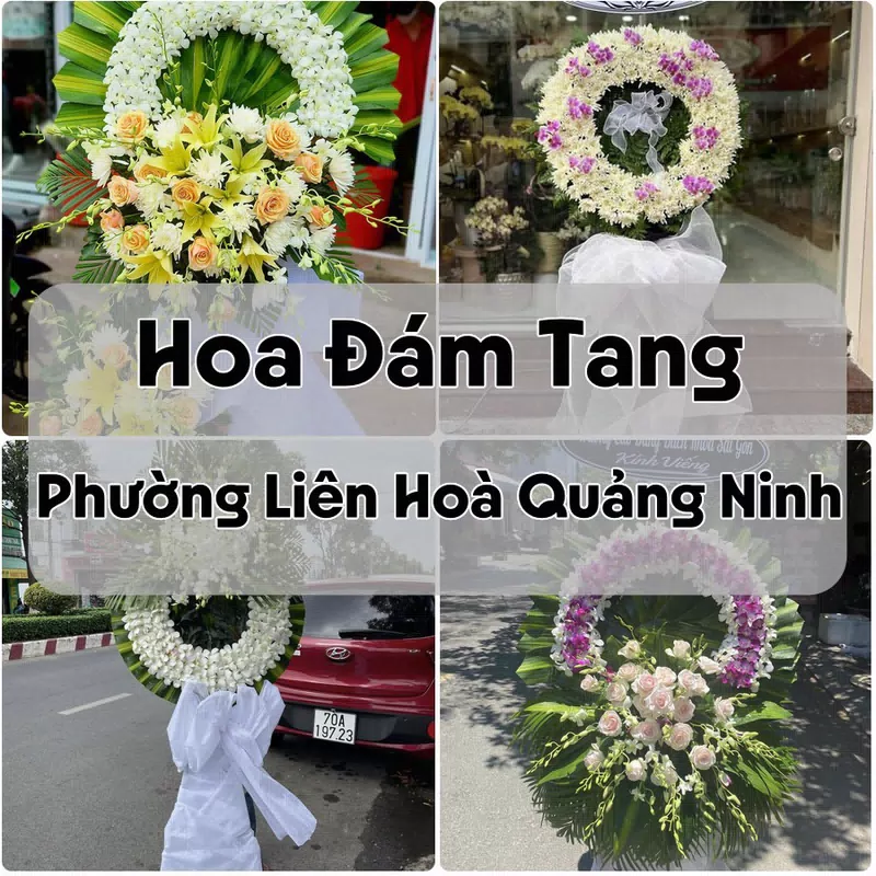 Đặt Hoa Đám Tang Phường Liên Hoà Quảng Ninh | Hoa Chia Buồn