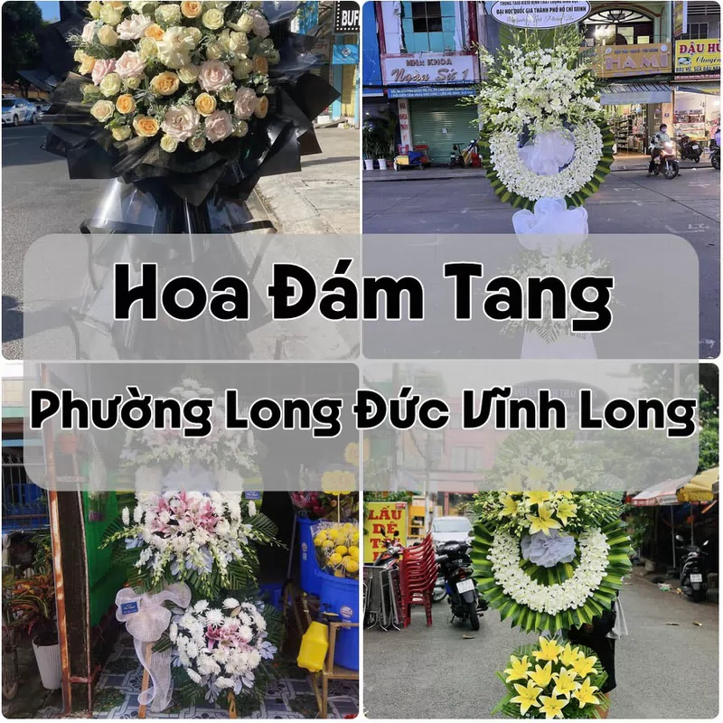 Đặt Hoa Đám Tang Phường Long Đức Vĩnh Long | Đặt Hoa Viếng