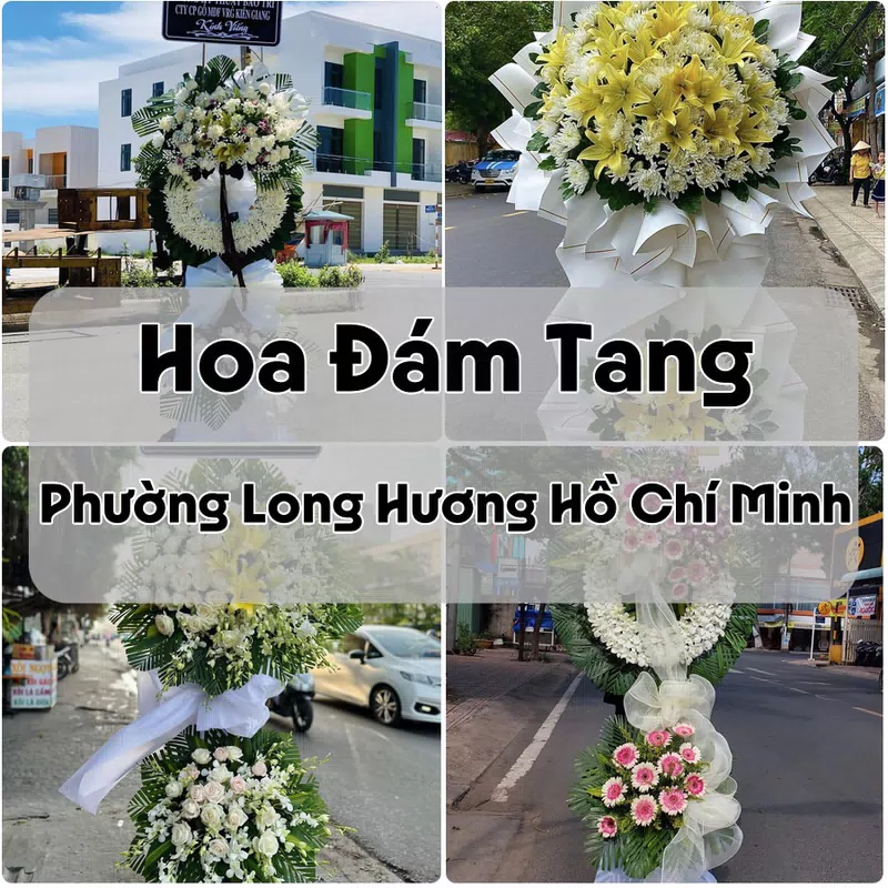 Đặt Hoa Đám Tang Phường Long Hương Hồ Chí Minh | Hoa Chia Buồn