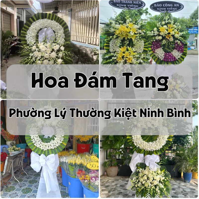 Đặt Hoa Đám Tang Phường Lý Thường Kiệt Ninh Bình | Đặt Hoa Nhanh