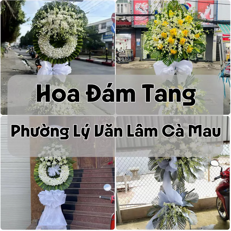 Đặt Hoa Đám Tang Phường Lý Văn Lâm Cà Mau | Hoa Chia Buồn