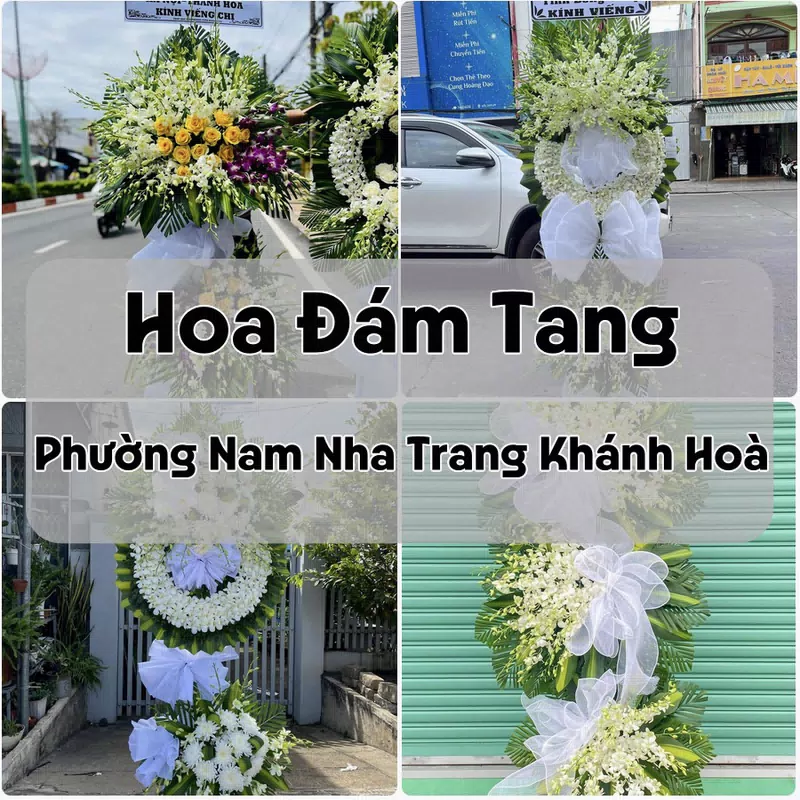 Đặt Hoa Đám Tang Phường Nam Nha Trang Khánh Hoà | Giao Tận Nơi