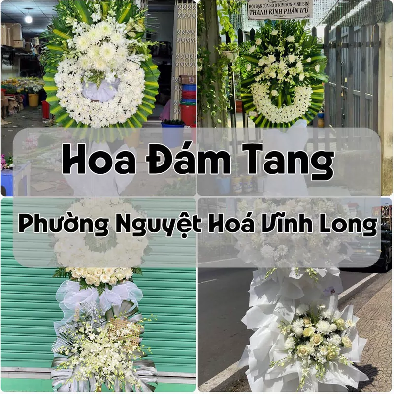 Đặt Hoa Đám Tang Phường Nguyệt Hoá Vĩnh Long | Giao Hoa Nhanh