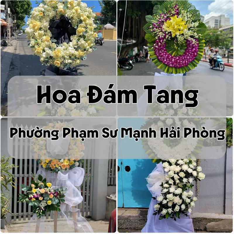 Đặt Hoa Đám Tang Phường Phạm Sư Mạnh Hải Phòng | Hoa Chia Buồn