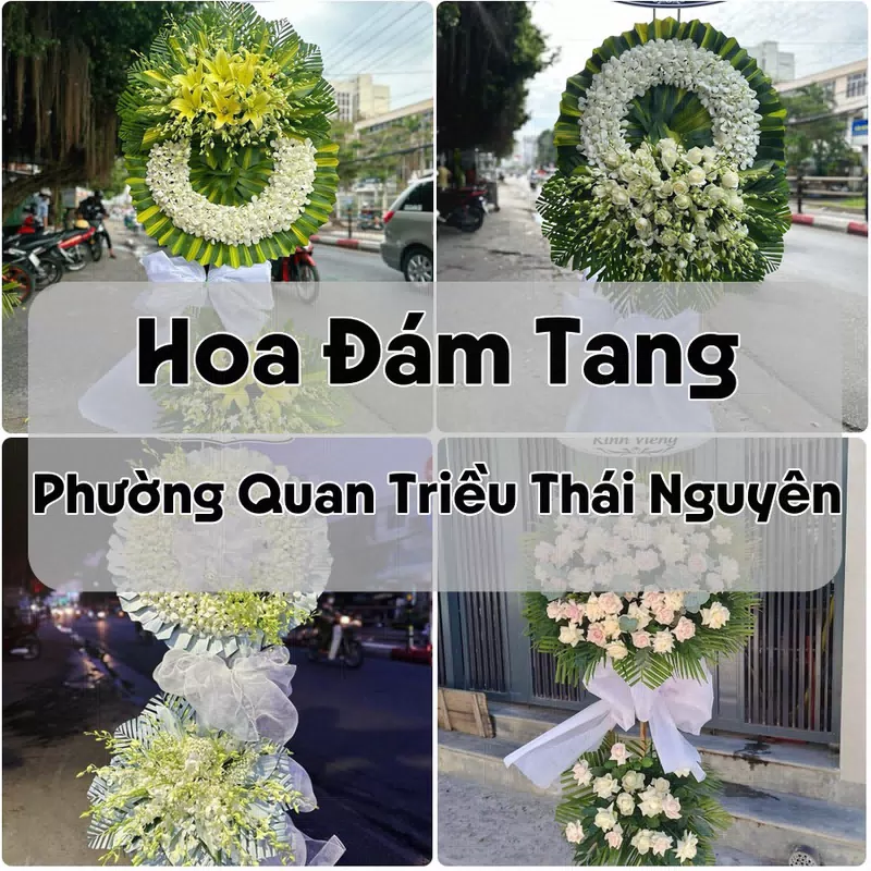 Đặt Hoa Đám Tang Phường Quan Triều Thái Nguyên | Hoa Chia Buồn