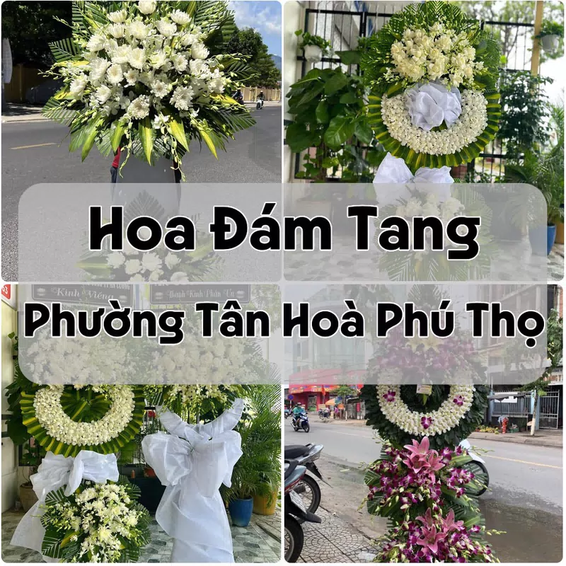 Đặt Hoa Đám Tang Phường Tân Hoà Phú Thọ | Giao Tận Nơi