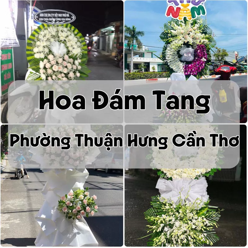 Đặt Hoa Đám Tang Phường Thuận Hưng Cần Thơ | Hoa Chia Buồn