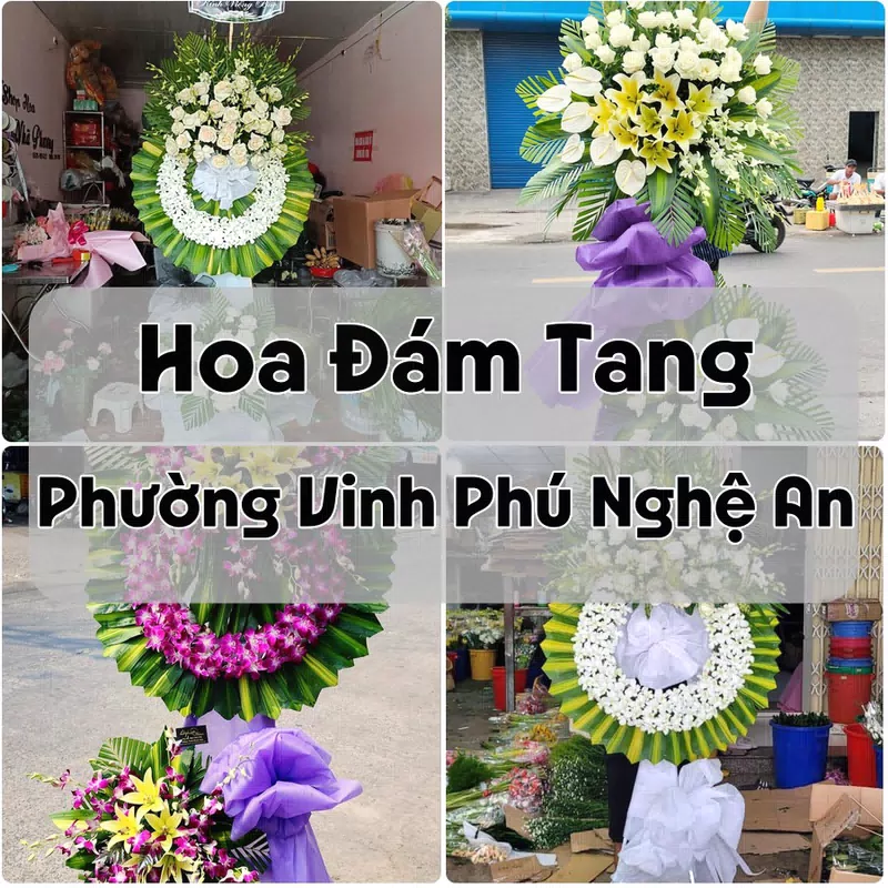 Đặt Hoa Đám Tang Phường Vinh Phú Nghệ An | Đặt Hoa Nhanh