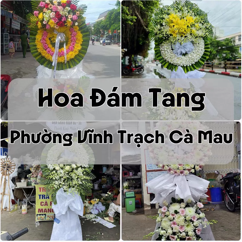 Đặt Hoa Đám Tang Phường Vĩnh Trạch Cà Mau | Hoa Chia Buồn