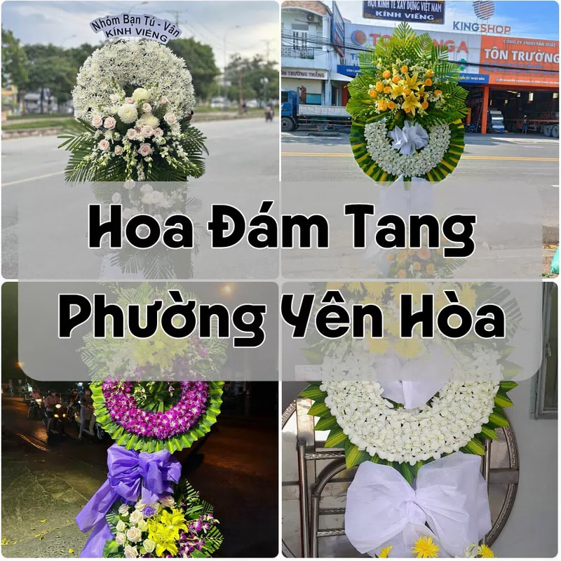 Đặt Hoa Đám Tang Phường Yên Hòa | Giao Tận Nơi