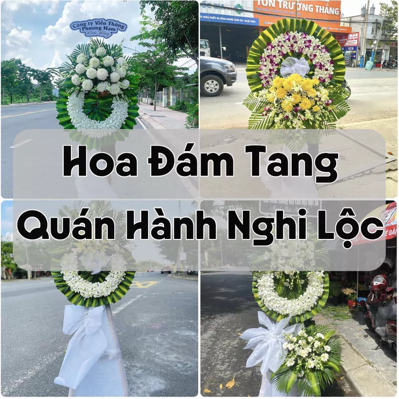 Đặt Hoa Đám Tang Quán Hành Nghi Lộc | Giao Hoa Nhanh