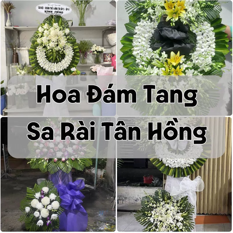 Đặt Hoa Đám Tang Sa Rài Tân Hồng | Đặt Hoa Viếng