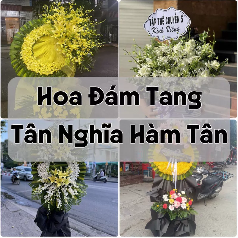 Đặt Hoa Đám Tang Tân Nghĩa Hàm Tân | Hoa Chia Buồn
