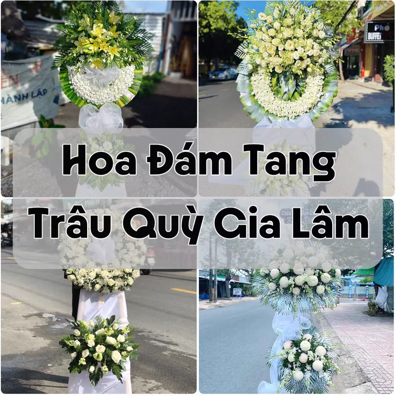 Đặt Hoa Đám Tang Trâu Quỳ Gia Lâm | Giao Hoa Nhanh