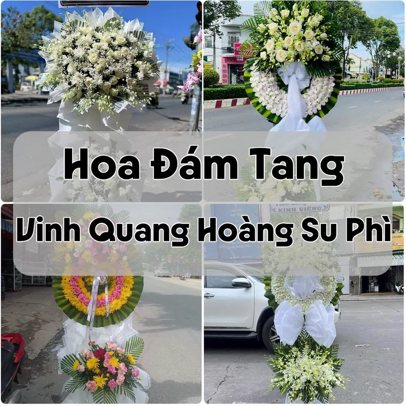 Đặt Hoa Đám Tang Vinh Quang Hoàng Su Phì | Giao Hoa Nhanh