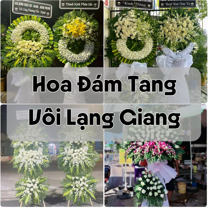 Đặt Hoa Đám Tang Vôi Lạng Giang | Giao Tận Nơi