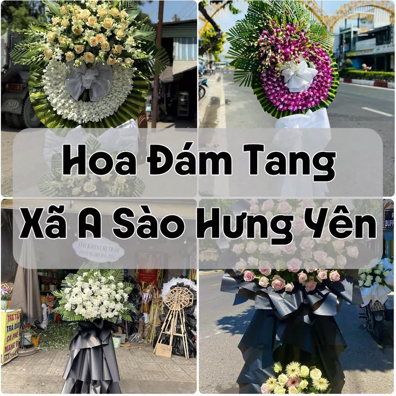 Đặt Hoa Đám Tang Xã A Sào Hưng Yên | Giao Tận Nơi
