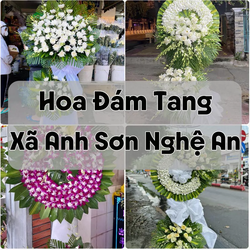 Đặt Hoa Đám Tang Xã Anh Sơn Nghệ An | Giao Tận Nơi