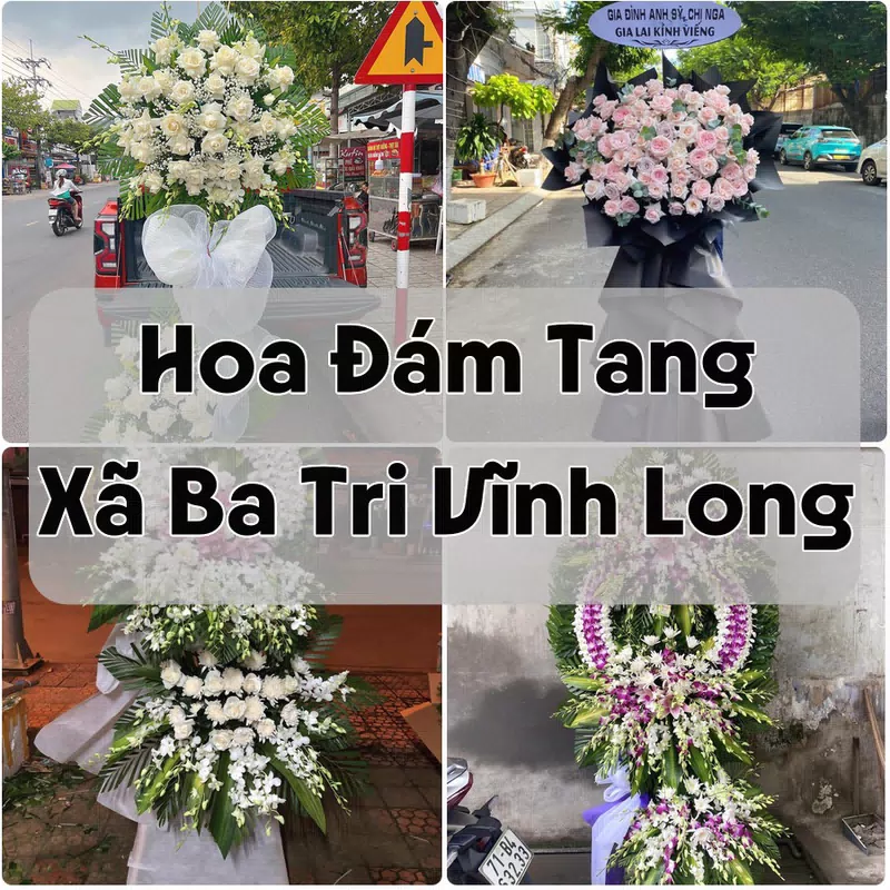 Đặt Hoa Đám Tang Xã Ba Tri Vĩnh Long | Hoa Tang Lễ