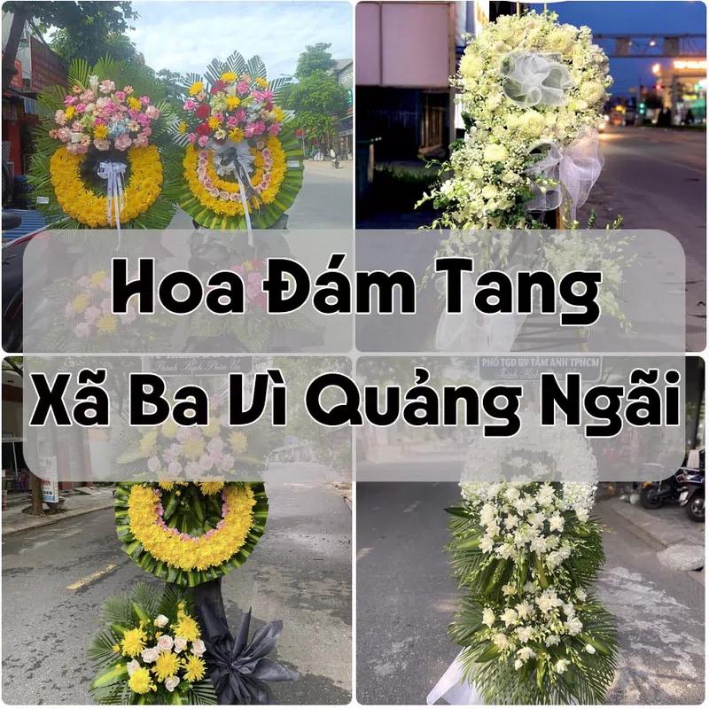 Đặt Hoa Đám Tang Xã Ba Vì Quảng Ngãi | Giao Tận Nơi