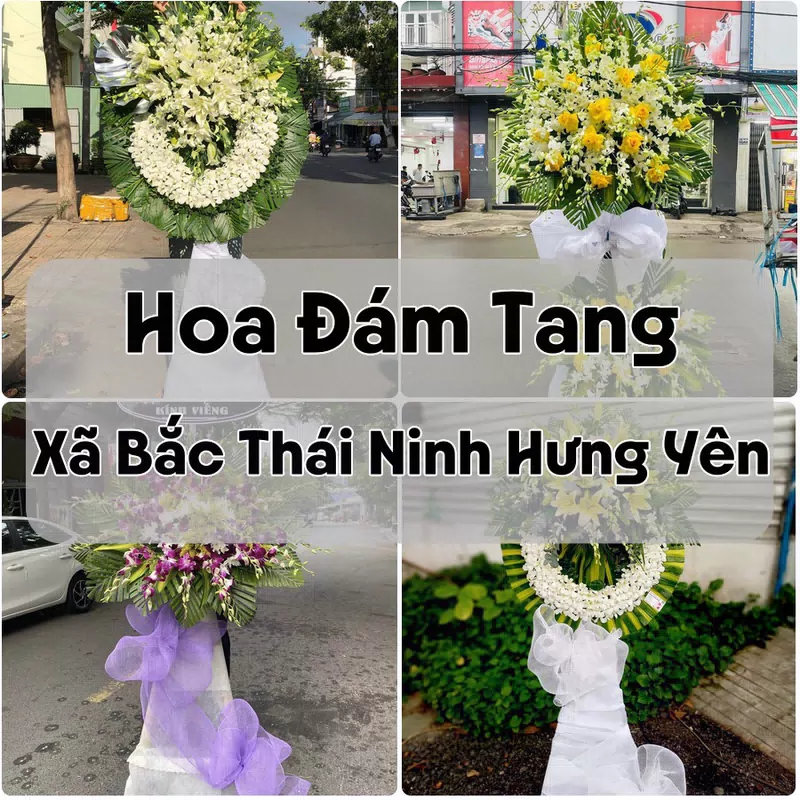 Đặt Hoa Đám Tang Xã Bắc Thái Ninh Hưng Yên | Giao Tận Nơi