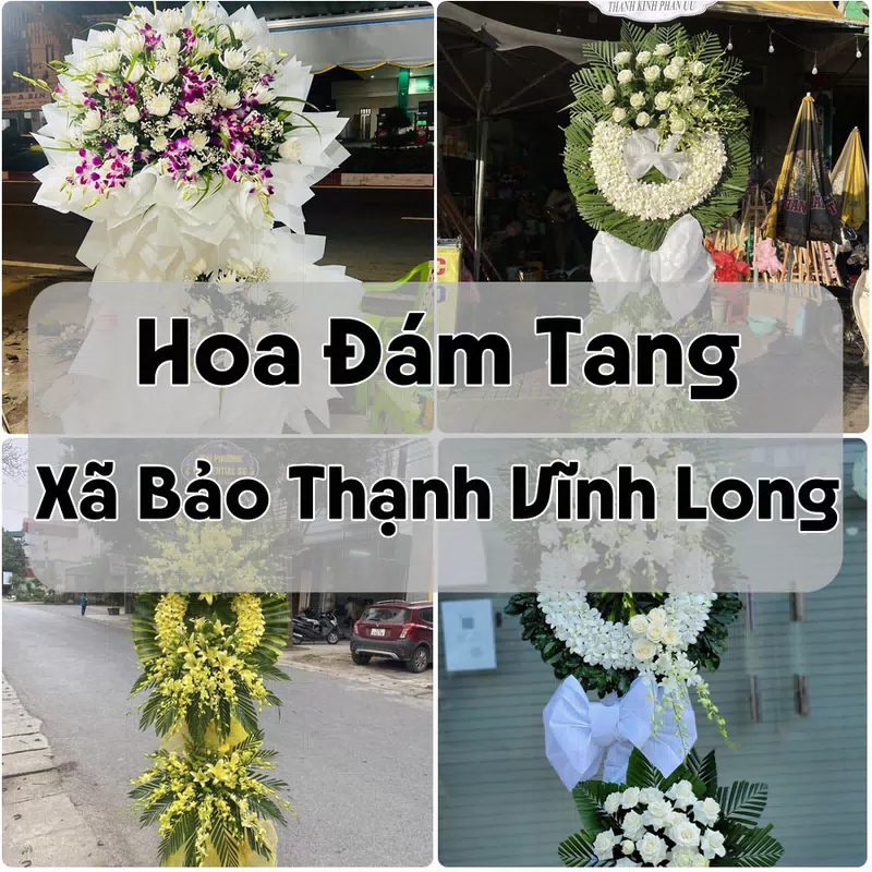 Đặt Hoa Đám Tang Xã Bảo Thạnh Vĩnh Long | Hoa Chia Buồn